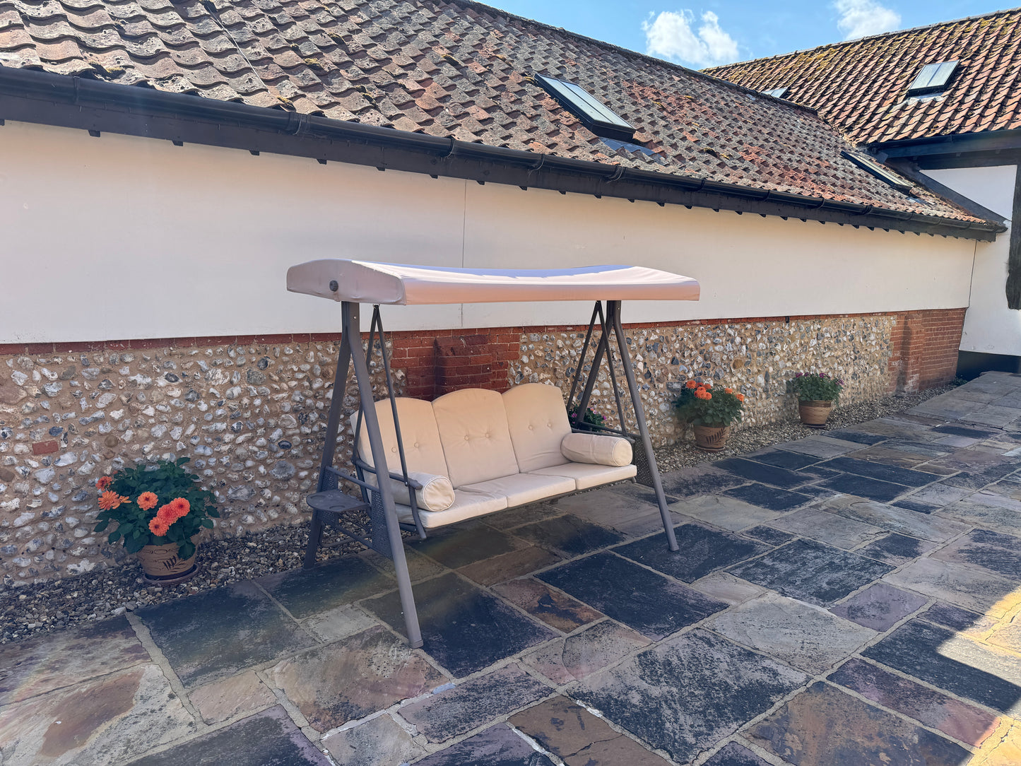 CLEARANCE Canopy for Outsunny 3 Seater Garden Swing Chair - Curved - 197cm x 125cm (84A-069)