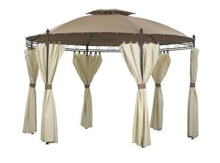 Side Panel Set for 3.5m Round Patio Gazebo - Set of 6