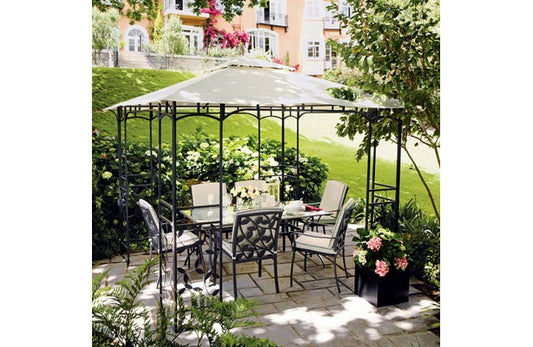Homebase Lucca 3m x 3m Steel Leaf Patio Gazebo Replacement Canopy 917056 059245