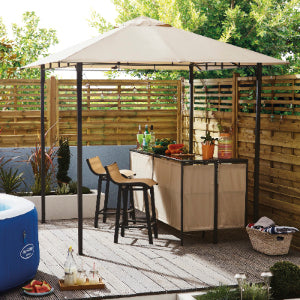 The Range (Outdoor Essentials) 2.4m x 2.4m Bar Patio Gazebo 126169 Replacement Canopy