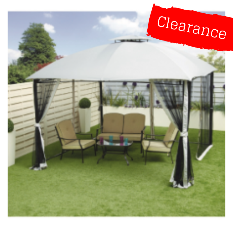 CLEARANCE - Canopy for 3.5m x 3.5m The Range Sicily Patio Gazebo - Two Tier