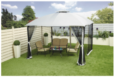 CLEARANCE - Canopy for 3.5m x 3.5m The Range Sicily Patio Gazebo - Two Tier