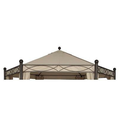 The Range Venice 4m Hexagonal Patio Gazebo Replacement Canopy 504851 Top View
