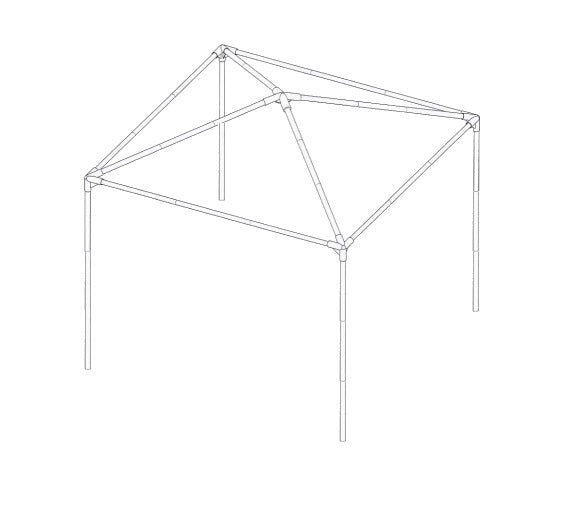 Universal Self Assembly Poles – Gazebo Spare Parts