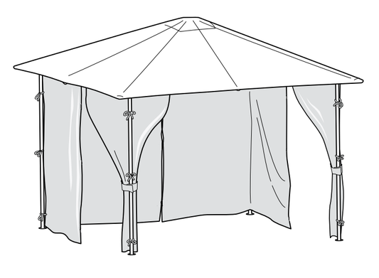 New Products Due in 2017 - Universal Curtain Sets for Patio Gazebos