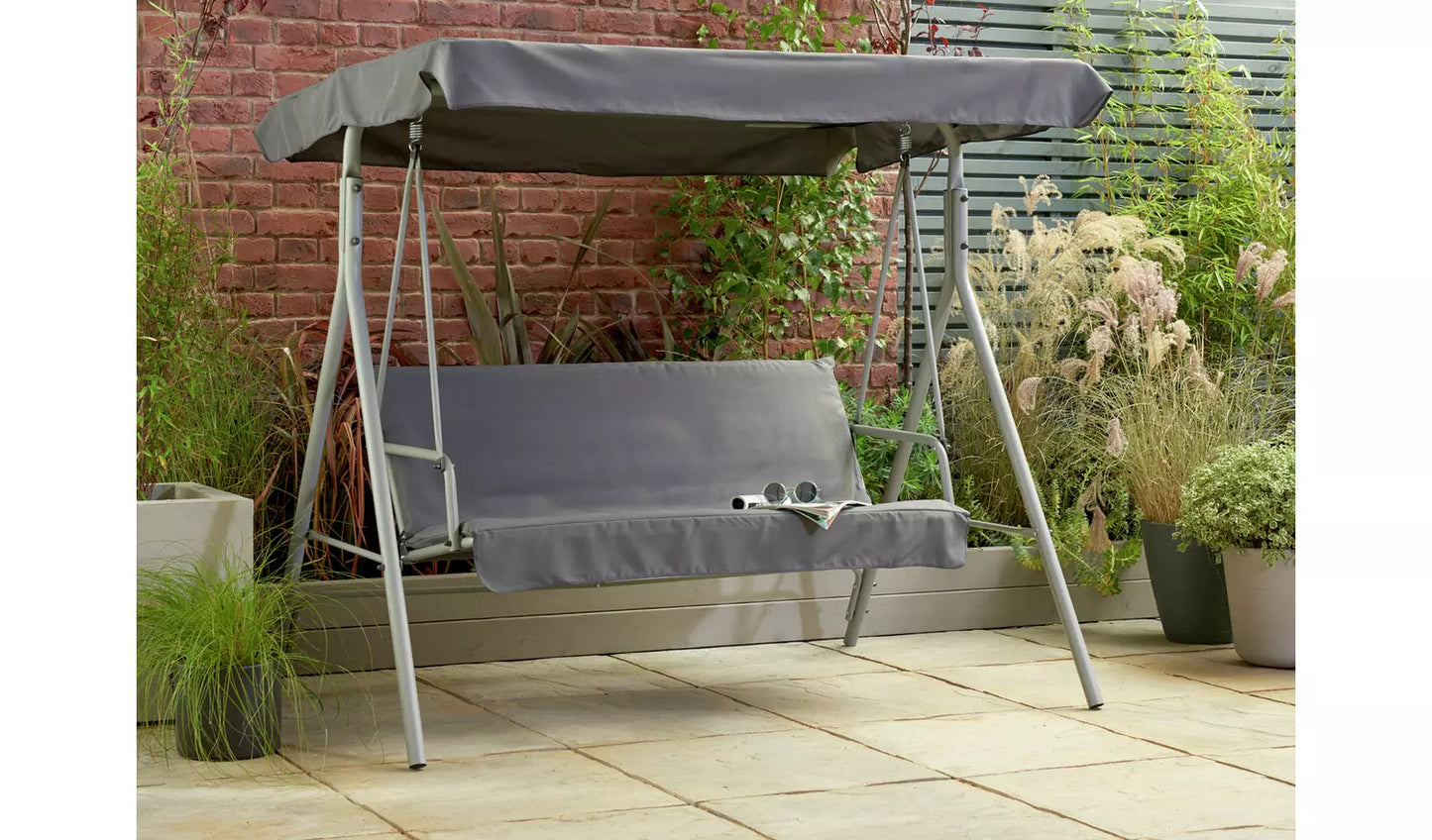 Canopy for Argos Home 3 Seater Garden Swing Chair - Grey 401/6681 - 176 x 113cm