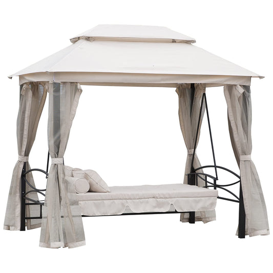 Canopy for Outsunny Outdoor Swing Chair Bed - 172cm x 256cm