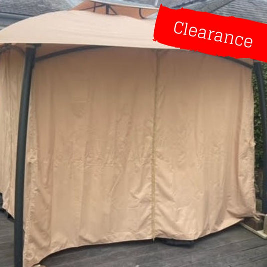 CLEARANCE Side Panel Set for 3m x 3m JTF Burano / The Range New Hampshire Gazebo (255 - 290cm Curtain Width) - Set of 4