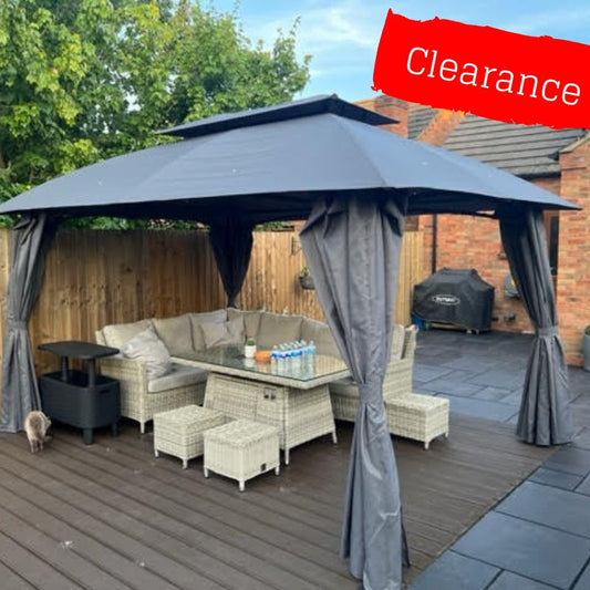CLEARANCE Canopy for 3m x 4m Patio Gazebo - Two Tier