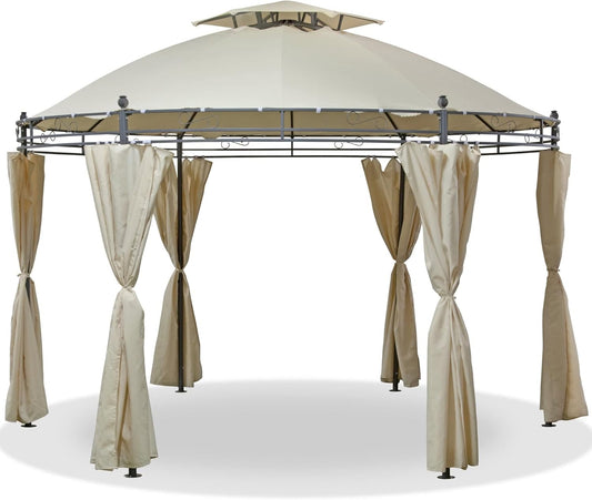 Canopy for 3.5m Suntime Alicante Steel Round Patio Gazebo - Two Tier