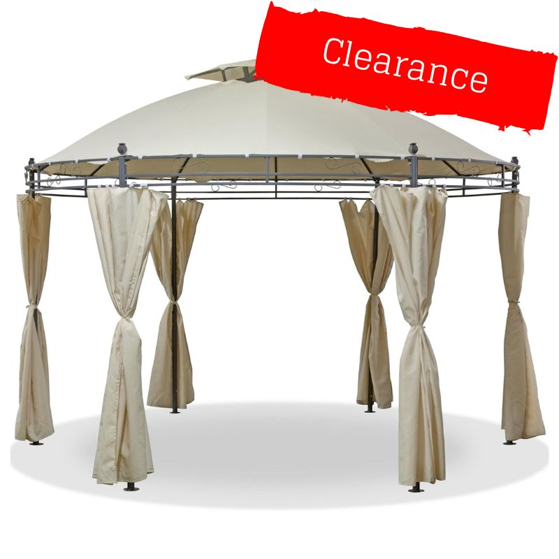CLEARANCE Canopy for 3.5m Suntime Alicante Steel Round Patio Gazebo - Two Tier