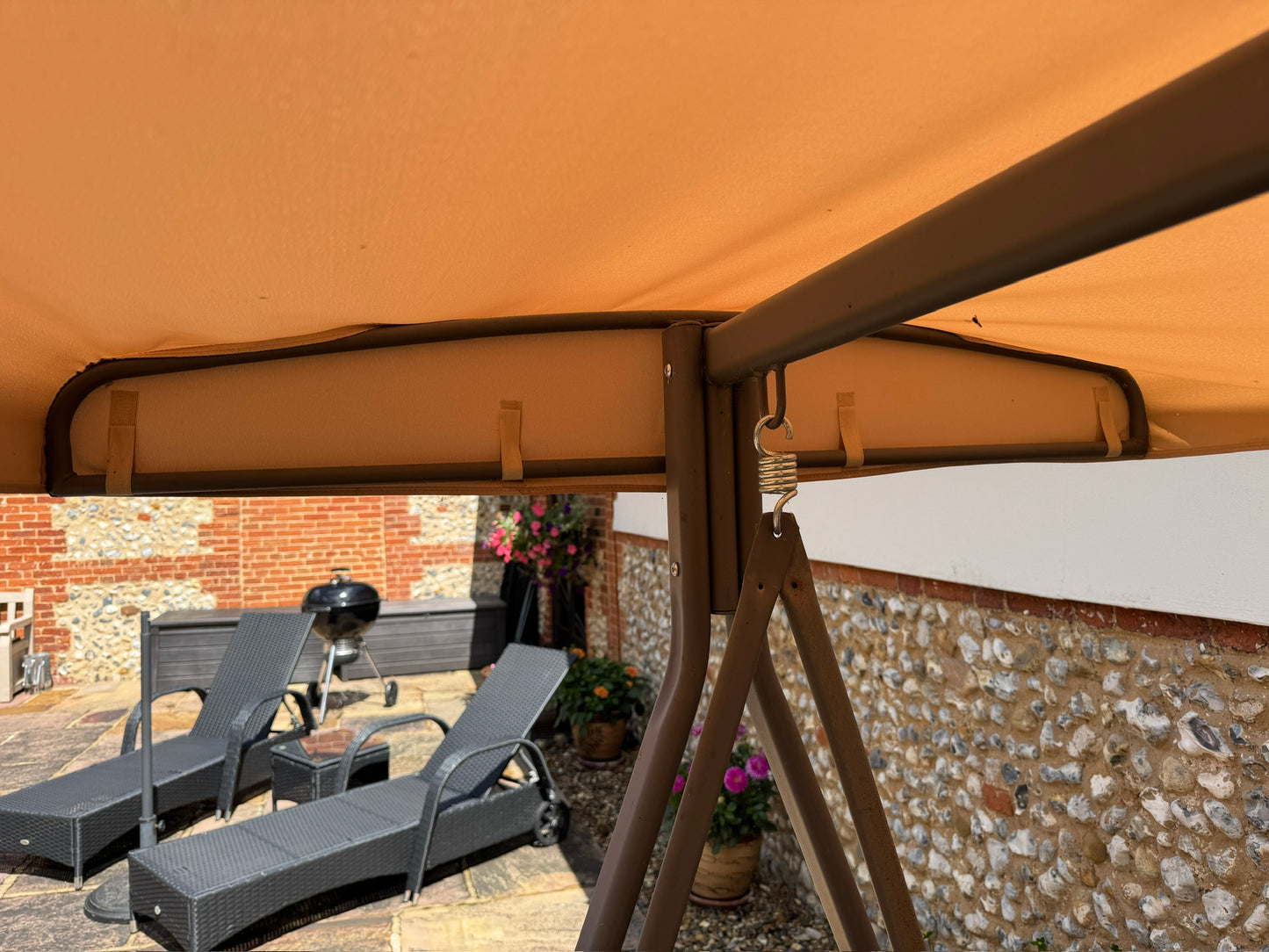 Canopy for Outsunny 3 Seater Garden Swing Chair - Curved - 197cm x 125cm (84A-069)