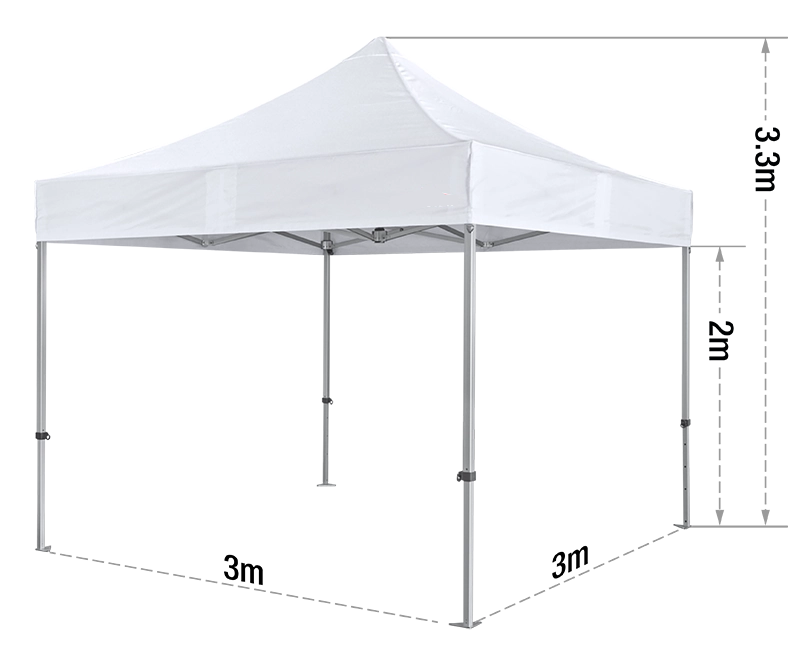 Heavy Duty 3m x 3m Commercial Grade Pop up Gazebo