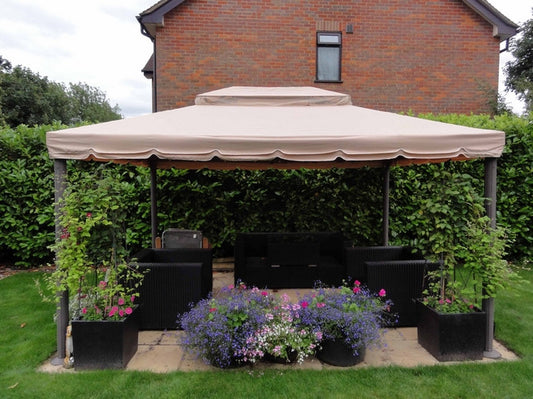 Lilo Leisure Deluxe Grand Pavilion 3m x 4m Patio Gazebo Replacement Canopy GSET400