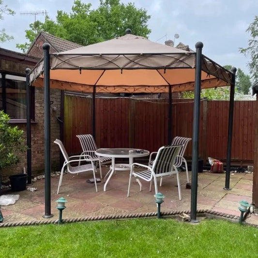 Canopy for 4m Range Venice Hexagonal Patio Gazebo - Single Tier