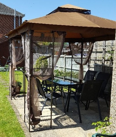 The Range Genoa 3m x 3m Patio Gazebo Replacement Canopy 377032 in Garden