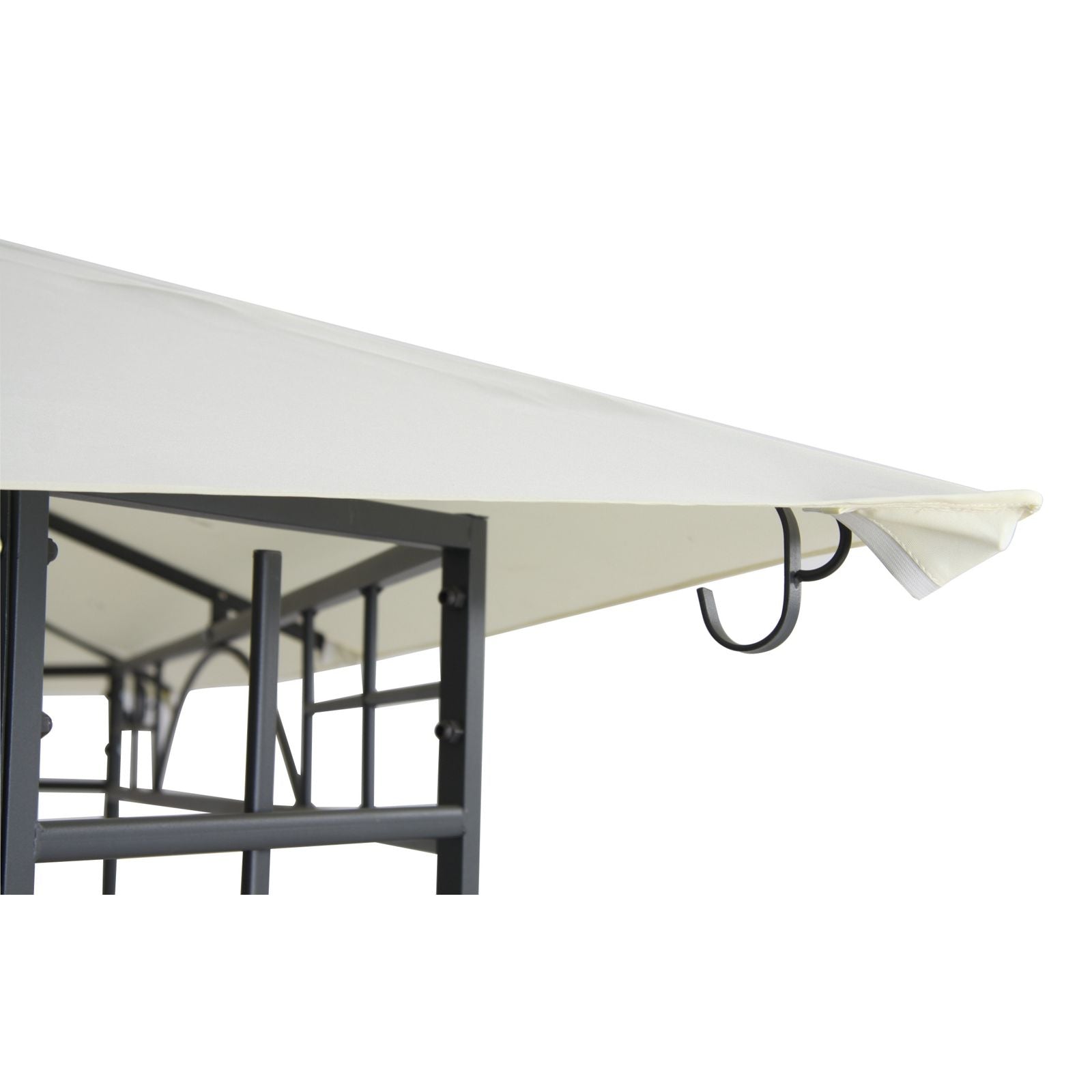 Homebase Marquee Steel Framed 3m x 3m Patio Gazebo 405331 Corner Rocket