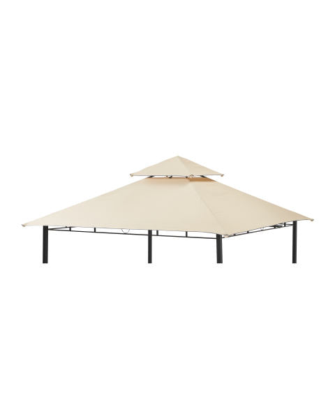 Canopy for 2.4m x 2.4m Aldi Gardenline Bar Patio Gazebo - Two Tier