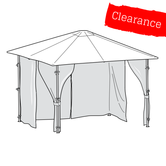 CLEARANCE - Universal Side Panel Set for 2.5m x 2.5m Patio Gazebo - Set of 4