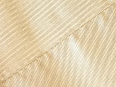 Swatch of cream coloured gazebo fabric