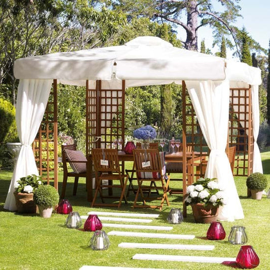 Marks & Spencer 3m x 3m Hardwood Patio Gazebo Replacement Canopy T39 7640