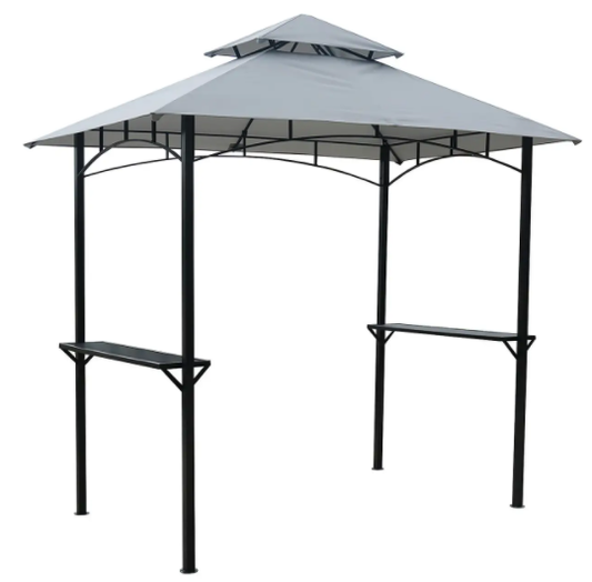 Canopy for 2.5m x 1.5m Homebase BBQ Patio Gazebo - Two Tier