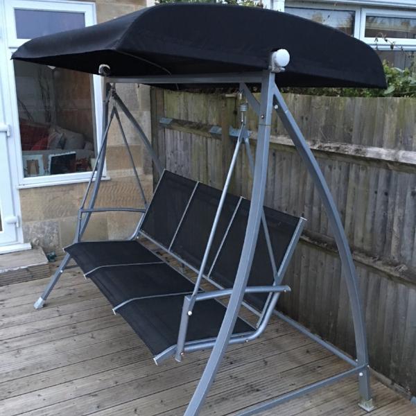 Homebase Malibu 3 Seater Swing Hammock Canopy