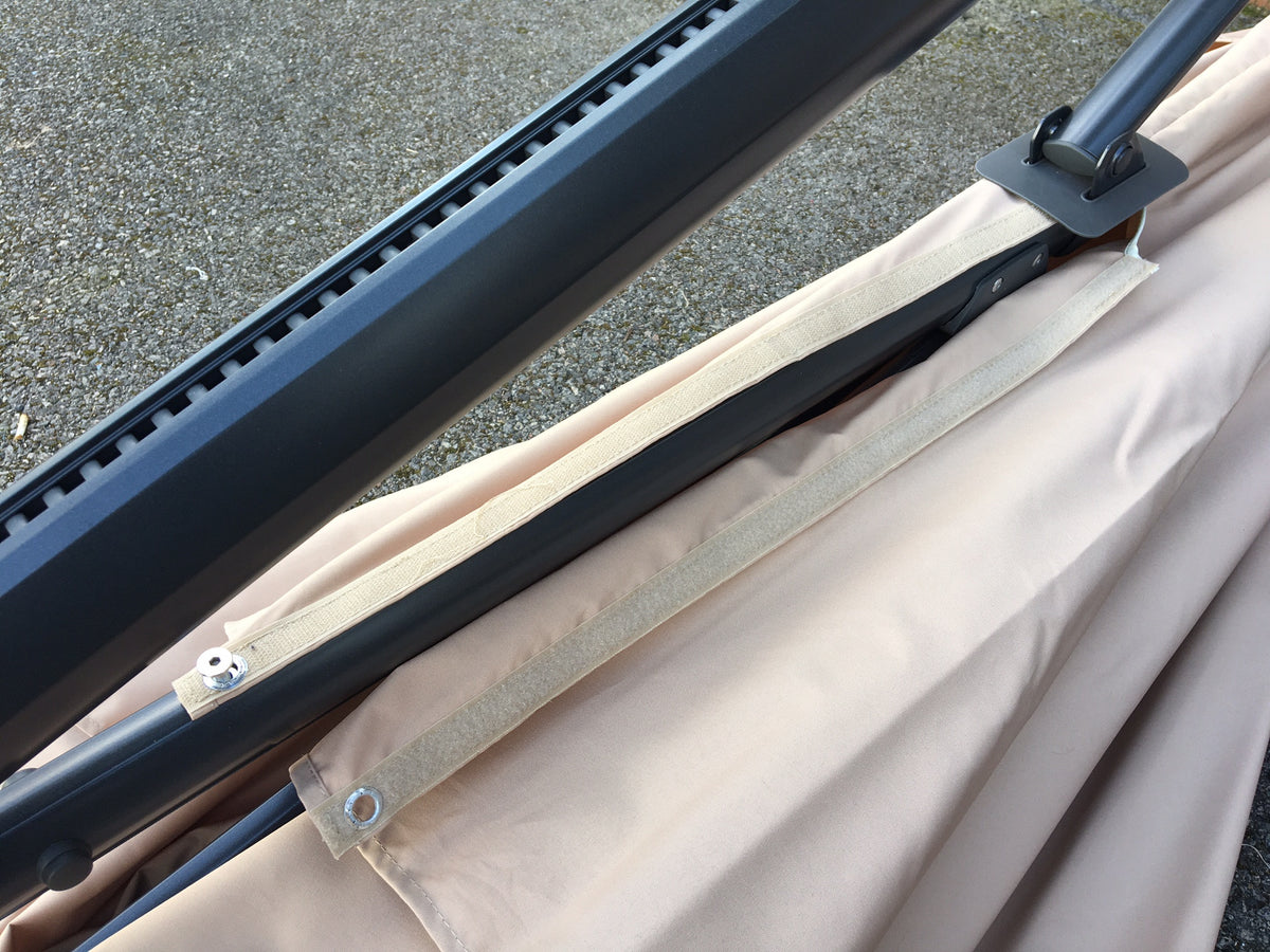 The Range Parasol Cantilever Velcro Adjustment 3