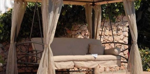 Mesh Curtain Set for Luxor Gazebo Swing Bed Hammock - 200cm wide