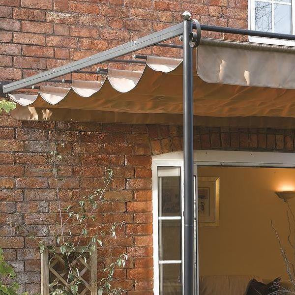 Rowlinson St. Tropez Retractable Wall Mounted Sun Canopy Side Detail