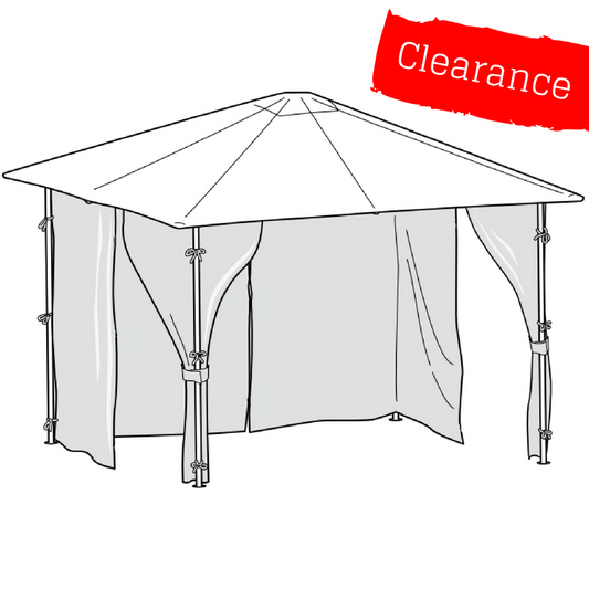 CLEARANCE - Universal Side Panel Set for 3m x 3m Patio Gazebo - Set of 4