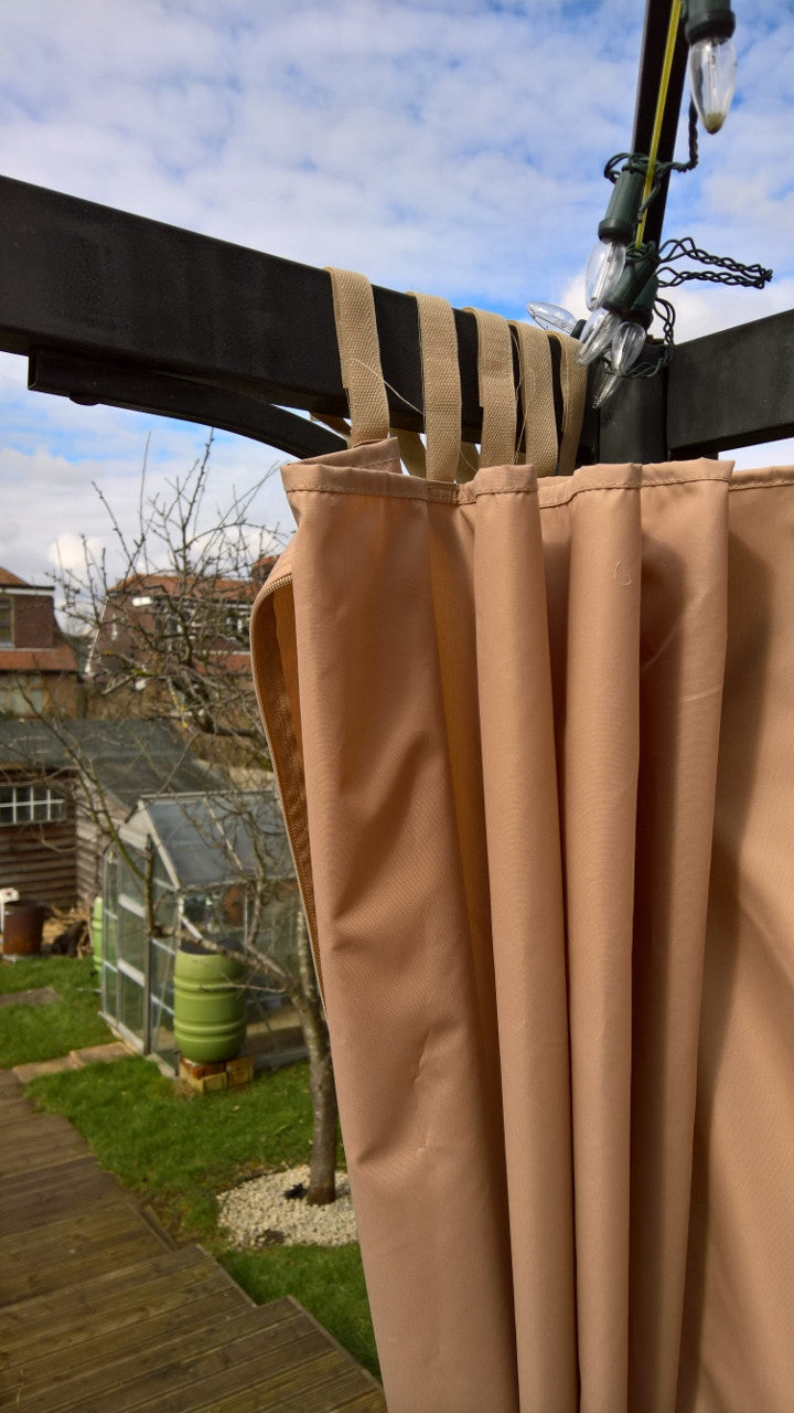 Gazebo Curtain Set Velcro Loop Top Detail