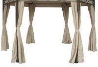 Set of 6 Curtains to Fit Metal Framed Gazebo