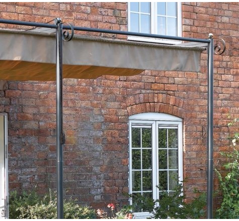 Rowlinson St. Tropez Retractable Wall Mounted Sun Canopy Front Valance